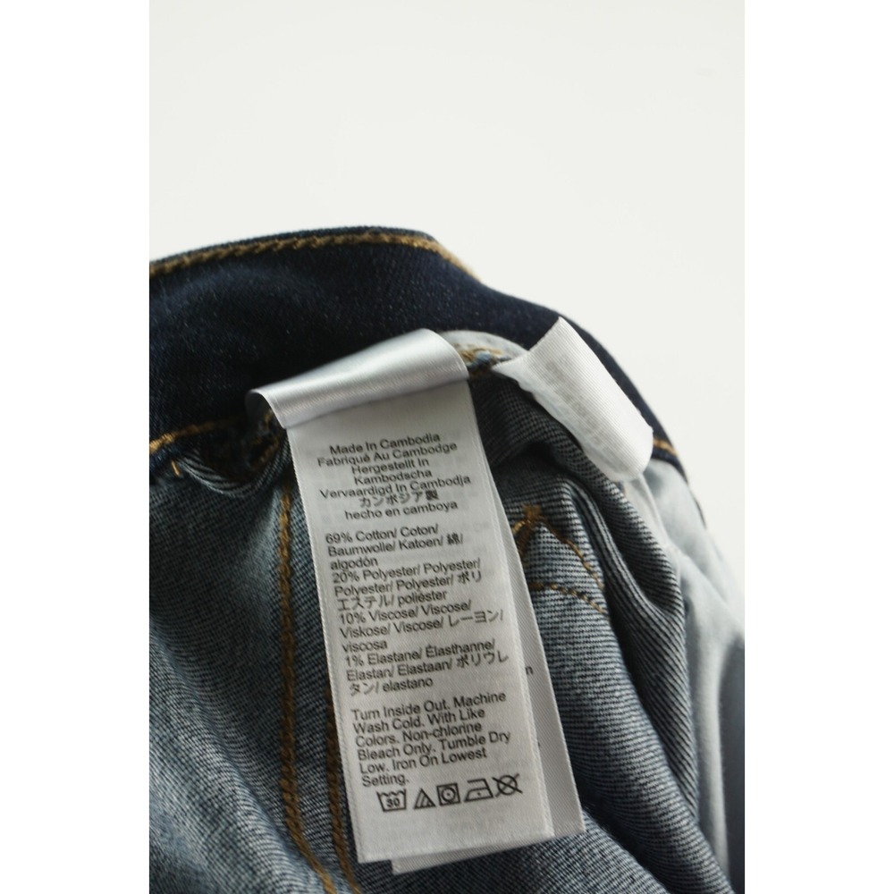 New J.Crew 10" High Rise Skinny Jeans Womens Size 33 Dark Blue Signature Stretch - Picture 9 of 10